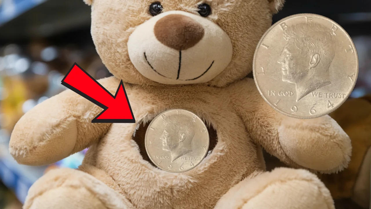 1964 Kennedy Half Dollar teddy